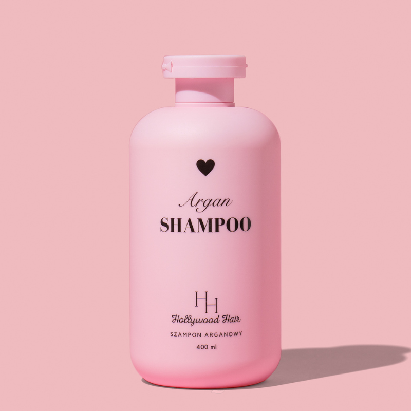 Szampon Arganowy z Prowitaminą B5 – Regeneracja i Nawilżenie Hollywood Hair 400 ml