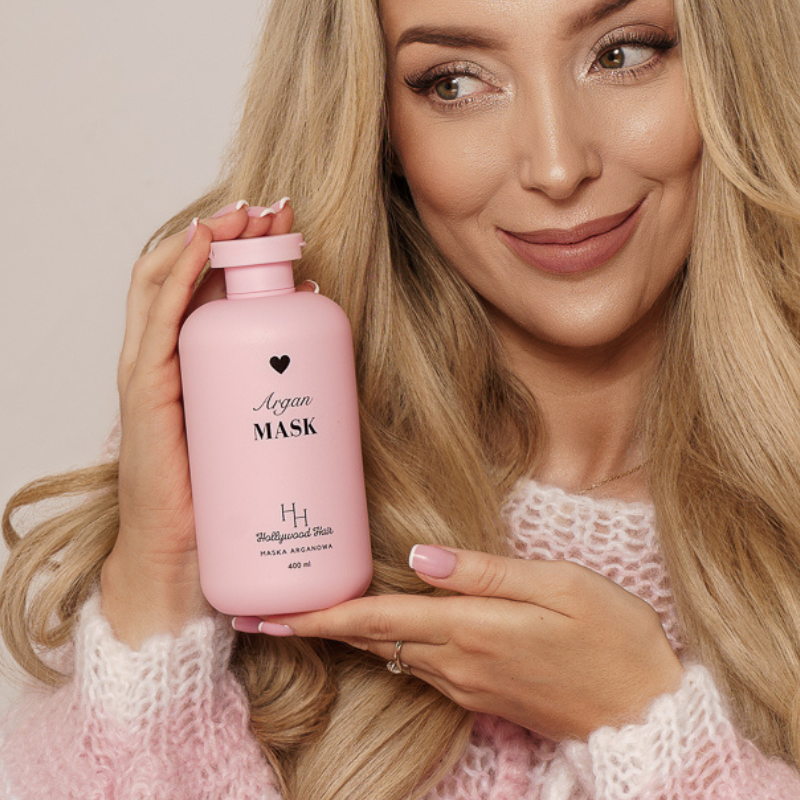 Maska Arganowa z Hydrolizowaną Keratyną i Prowitaminą B5 – Zabieg Odżywczo-Regenerujący 400 ml