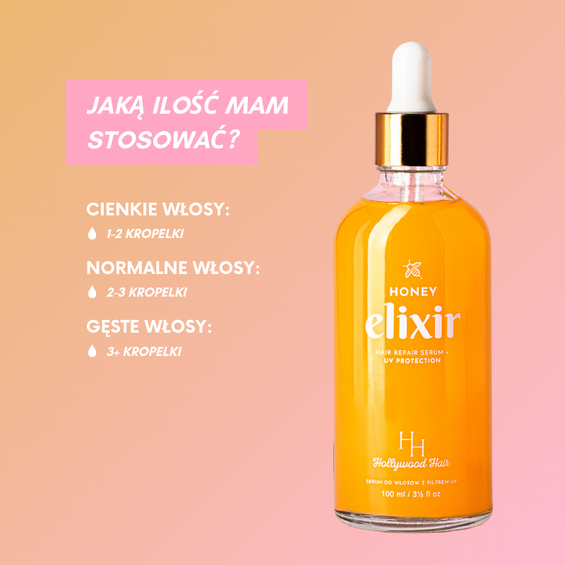 HONEY ELIXIR, HAIR SERUM BASED ON HONEY EXTRACT WITH UV PROTECTION 100 ml