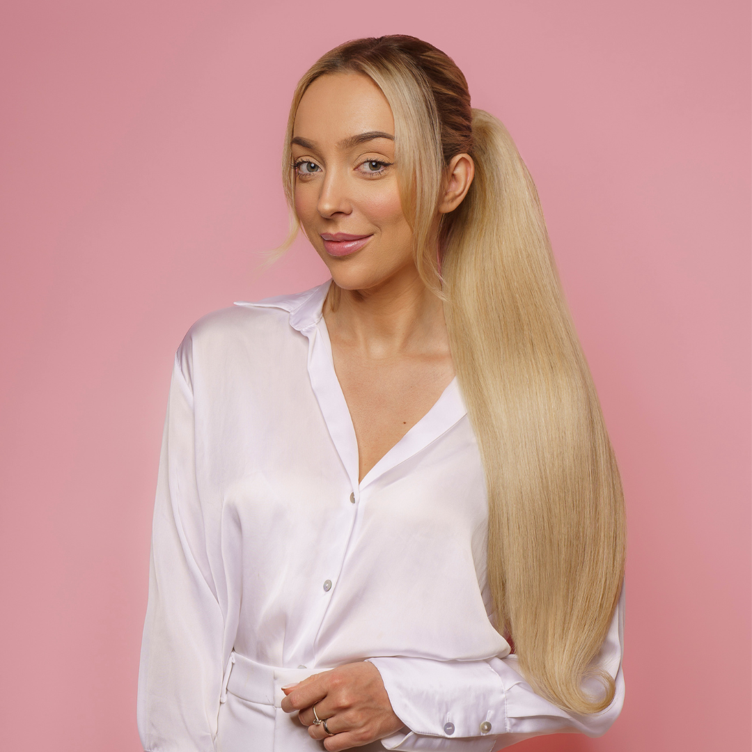 NATURAL PONY 50-70 CM #20 PEACH BLONDE