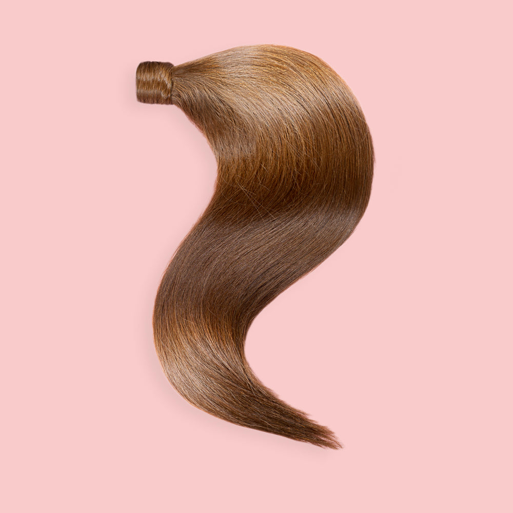 KUCYK NATURALNY 50-70 CM #6B CIEPŁY BRĄZ