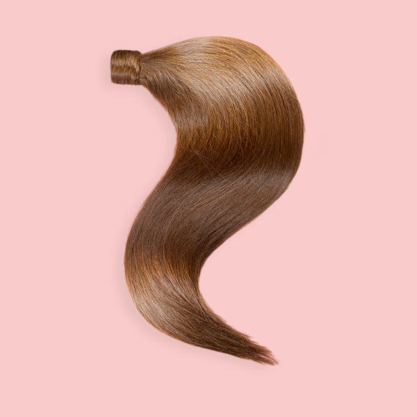 KUCYK NATURALNY 50-70 CM #6B CIEPŁY BRĄZ