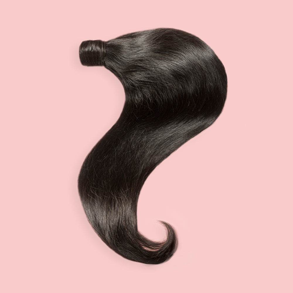 KUCYK NATURALNY 50-70 CM #1B GŁĘBOKI CIEMNY BRĄZ