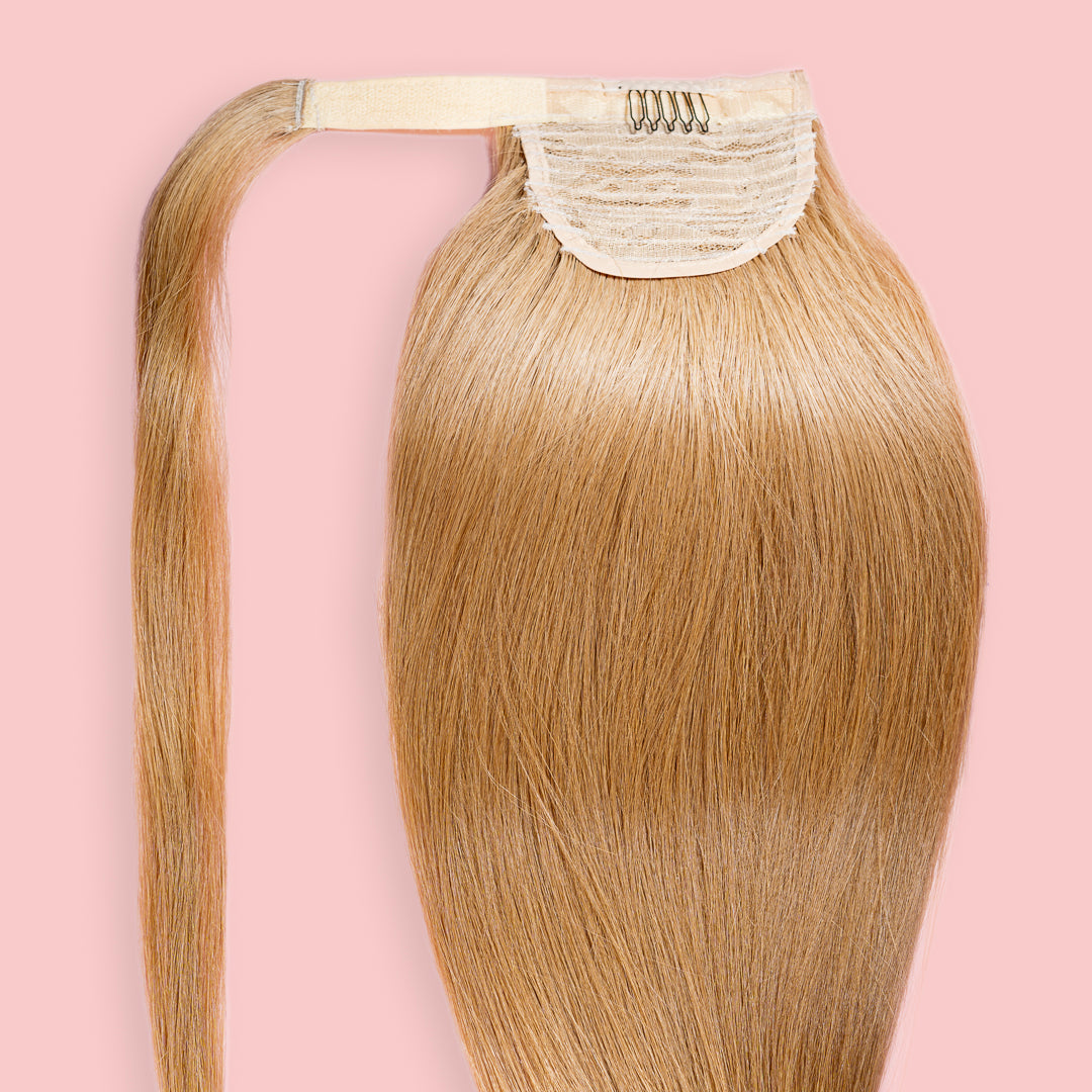 KUCYK NATURALNY 50-70 CM #18 i #22B BALAYAGE CIEMNY BLOND