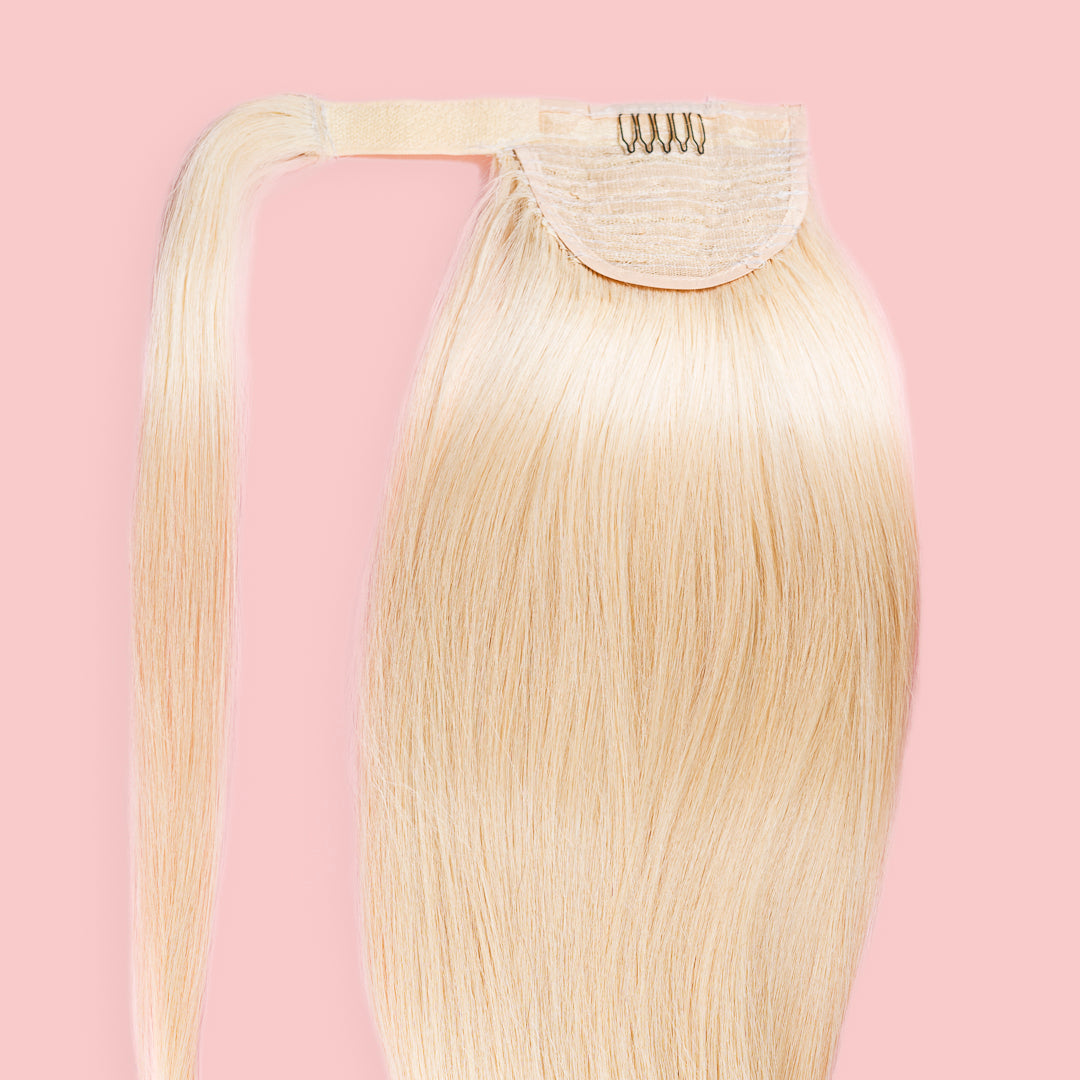 KUCYK NATURALNY 50-70 CM #613B JASNY CIEPŁY BLOND