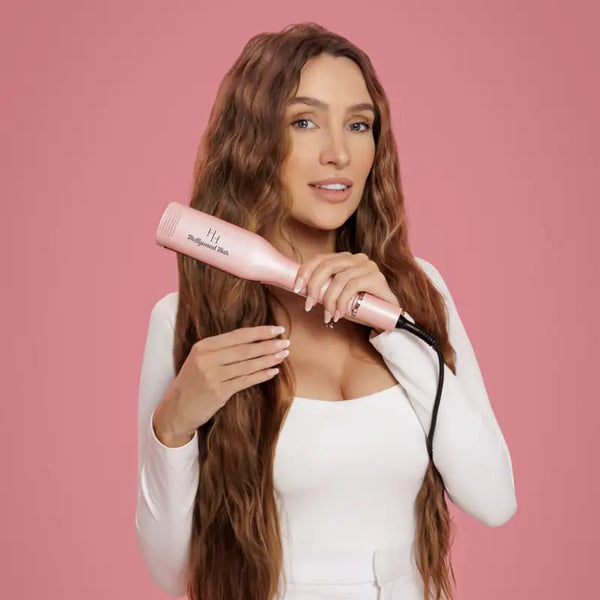 Niezniszczalne Fale w 5 Min – falownica do włosów Hollywood Hair Rose Gold