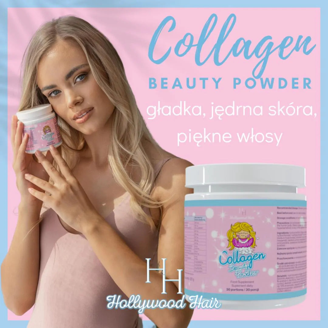 Drinking collagen, beautiful skin, hair and nails, Collagen Beauty Powder Supplement