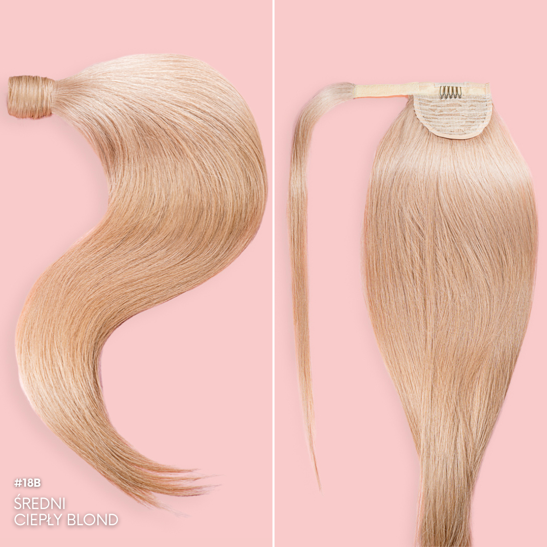 NATURAL PONY 50-70 CM #18 MEDIUM WARM BLONDE