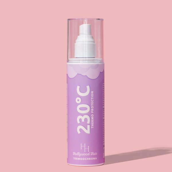 Spray Termoochronny do Włosów +230°C z Jedwabiem i Olejkiem Arganowym Hollywood Hair 200 ml