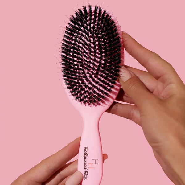 Hollywood Hair Smooth Pink Brush – Profesjonalna Szczotka Rozczesująca i Wygładzająca